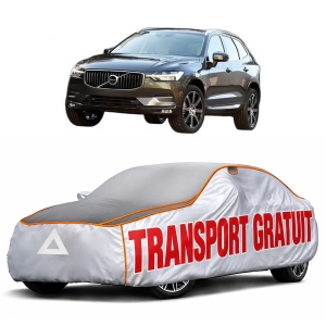 Husa Prelata Antigrindina Auto VOLVO XC60 II (246) din 2017-2022, Protectie auto contra intemperiilor la grindina, Waterproof, 4x Stickere auto VOLVO