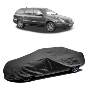 Husa prelata auto pentru CITROEN XSARA Estate Van 1999 - 2005, culoare negru, material textil impermeabil, rezistanta la intemperii praf UV, CARPASSION Husa Protectie - Img 2