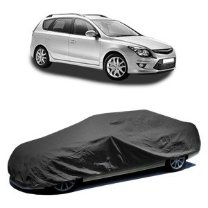 Husa prelata auto pentru HYUNDAI i30 Estate (GD) 2012 - 2017, culoare negru, material textil impermeabil, rezistanta la intemperii praf UV, CARPASSION Husa Protectie - Img 2