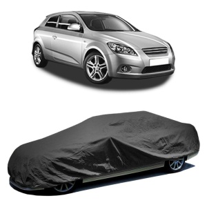 Husa prelata auto pentru KIA CEE'D Hatchback (ED) 2006 - 2012, culoare negru, material textil impermeabil, rezistanta la intemperii praf UV, CARPASSION Husa Protectie - Img 2