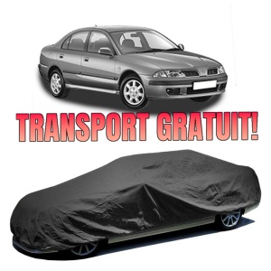 Husa prelata auto pentru MITSUBISHI CARISMA Saloon (DA_) 1996 - 2006, culoare negru, material textil impermeabil, rezistanta la intemperii praf UV, CARPASSION Husa Protectie