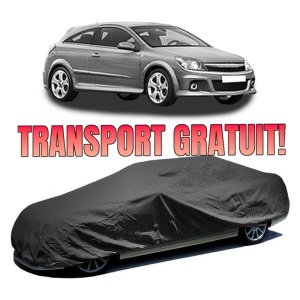 Husa prelata auto pentru OPEL ASTRA H GTC (A04) 2005 - 2010, culoare negru, material textil impermeabil, rezistanta la intemperii praf UV, CARPASSION Husa Protectie