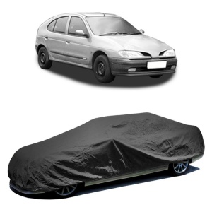 Husa prelata auto pentru RENAULT MEGANE I (BA0/1_) 1996 - 2008, culoare negru, material textil impermeabil, rezistanta la intemperii praf UV, CARPASSION Husa Protectie - Img 2