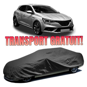 Husa prelata auto pentru RENAULT MEGANE IV Hatchback (B9A/M/N_) 2015, culoare negru, material textil impermeabil, rezistanta la intemperii praf UV, CARPASSION Husa Protectie