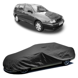 Husa prelata auto pentru SEAT CORDOBA VARIO Estate Van (6K5) 2000 - 2002, culoare negru, material textil impermeabil, rezistanta la intemperii praf UV, CARPASSION Husa Protectie - Img 2