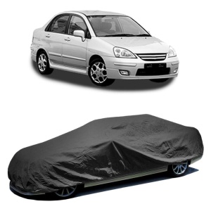 Husa prelata auto pentru SUZUKI LIANA (ER, RH_) 2002 - 2007, culoare negru, material textil impermeabil, rezistanta la intemperii praf UV, CARPASSION Husa Protectie - Img 2