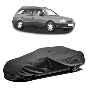 Husa prelata auto pentru TOYOTA COROLLA Estate (_E11_) 1997 - 2001, culoare negru, material textil impermeabil, rezistanta la intemperii praf UV, CARPASSION Husa Protectie - Img 2