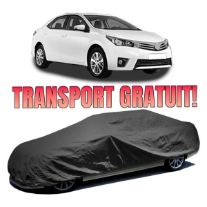 Husa prelata auto pentru TOYOTA COROLLA Saloon (_E18_, ZRE1_) 2013 - 2019, culoare negru, material textil impermeabil, rezistanta la intemperii praf UV, CARPASSION Husa Protectie