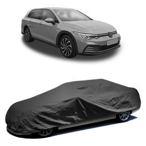 Husa prelata auto pentru Volkswagen Golf ALLTRACK VIII (CG5) 2020 - 2024, culoare negru, material textil impermeabil, rezistanta la intemperii praf UV, CARPASSION Husa Protectie - Img 2