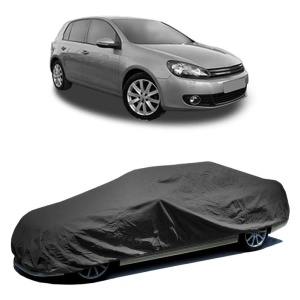 Husa prelata auto pentru Volkswagen Golf VI Van (5K1) 2008 - 2012, culoare negru, material textil impermeabil, rezistanta la intemperii praf UV, CARPASSION Husa Protectie - Img 2