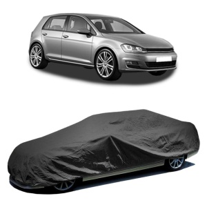Husa prelata auto pentru Volkswagen Golf VII (5G1, BQ1, BE1, BE2) 2012 - 2021, culoare negru, material textil impermeabil, rezistanta la intemperii praf UV, CARPASSION Husa Protectie - Img 2