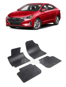 Hyundai Elantra V, Sedan, fabricat din 07.2011 - 02.2016, set covorase auto dedicate, din cauciuc 100% Premium accesorii pentru autoturismul tau - masina v158662
