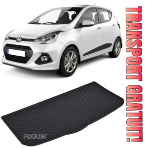 Hyundai I10 Tavita pentru portbagaj din cauciuc, compatibila Hyundai I10 III fabricatie 02.2020 - prezent, caroserie hatchback, fara portbagaj intermediar