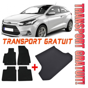 Hyundai I20 Set Covorase + tavita portbagaj auto Hyundai I20 III fabricatie 10.2020 - prezent, caroserie hatchback