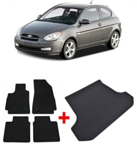 Hyundai I30 II Combi din 02.2012 - 06.2017 *2, Set Covorase + tavita portbagaj auto - Img 2