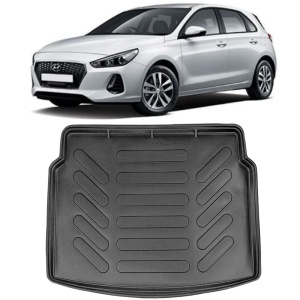 Hyundai I30 III (Cu Podea Inalta) 2016- Tavita cauciuc pentru protectie portbagaj dedicata pentru Hyundai I30 Transport Gratuit accesorii pentru autoturismul tau - masina v24495