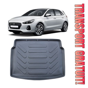 Hyundai I30 III (Cu Podeaua Joasa) 2016-2025 Tavita cauciuc pentru protectie portbagaj dedicata pentru Hyundai I30 Transport Gratuit