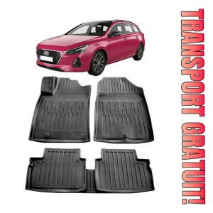Hyundai I30 (Pd) (2016-2025) Set Covorase auto tip tavita din cauciuc Premium Umbrella