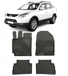 Hyundai Kona Din 11.2017 - Prezent, Suv, InclusIV Facelift , Set Covorase Auto Tip Tavita Premium 3D, din cauciuc accesorii pentru autoturismul tau - masina v165708