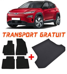 Hyundai Kona Electric din 08.2018 - Prezent Suv InclusIV Facelift *1, Set Covorase + tavita portbagaj auto accesorii pentru autoturismul tau - masina v2460