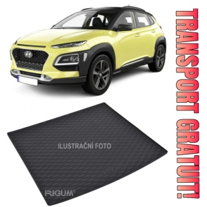 Hyundai Kona Tavita pentru portbagaj din cauciuc, compatibila Hyundai Kona electric fabricatie 08.2018 - prezent, caroserie suv, portbagaj inferior
