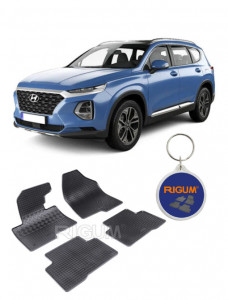 Hyundai Santa Fe III, Suv, fabricat din 09.2012 - 07.2018, set covorase auto dedicate, din cauciuc 100% Premium accesorii pentru autoturismul tau - masina v160200