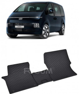 Hyundai Staria fabricat din 2022 - Prezent, Van, 2/3 Locuri, set covorase auto dedicate, din cauciuc 100% Premium accesorii pentru autoturismul tau - masina v150146