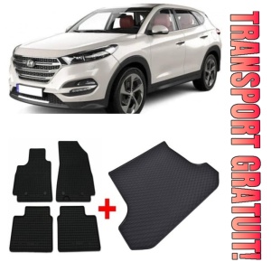 Hyundai Tucson din 2018 - 09.2020 Suv *1 , Set Covorase + tavita portbagaj auto