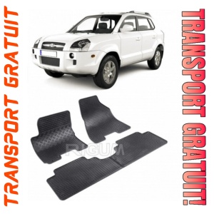 Hyundai Tucson, Suv, fabricat din 2004 - 2009, set covorase auto dedicate, din cauciuc 100% Premium