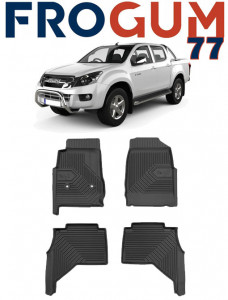 Isuzu D-Max Din 2011 - 2020, Pick-Up , Set Covorase Auto Tip Tavita Premium 3D, din cauciuc accesorii pentru autoturismul tau - masina v166462