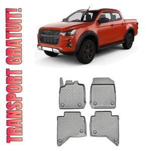 Isuzu D-Max, Pick-Up, Din 01.2021 - Prezent , Set Covorase Auto Tip Tavita Premium 3D, din cauciuc