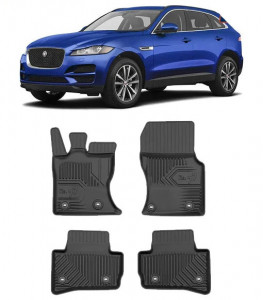 Jaguar F-Pace Din 04.2016 - Prezent, Suv , Set Covorase Auto Tip Tavita Premium 3D, din cauciuc accesorii pentru autoturismul tau - masina v166449