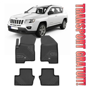 Jeep Compass I Din 07.2007 - 07.2017, Suv , Set Covorase Auto Tip Tavita Premium 3D, din cauciuc