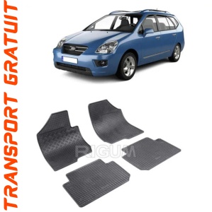 Kia Carens II, Van, fabricat din 11.2006 - 12.2012, set covorase auto dedicate, din cauciuc 100% Premium accesorii pentru autoturismul tau - masina v157652