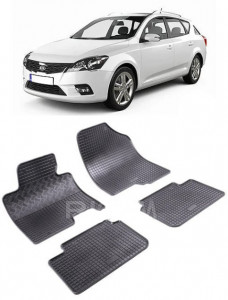 Kia Ceed II, Combi, fabricat din 05.2012 - 08.2018, set covorase auto dedicate, din cauciuc 100% Premium accesorii pentru autoturismul tau - masina v161483