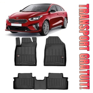 Kia Ceed ProIII Din 12.2018 - Prezent, Hatchback Set Covorase Auto Tip Tavita Premium 3D, din cauciuc