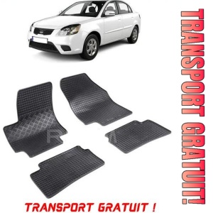 Kia Rio II, Hatchback, fabricat din 2005 - 2011, set covorase auto dedicate, din cauciuc 100% Premium - Transport Gratuit