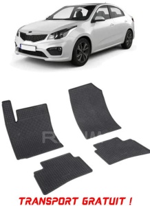 Kia Rio IV, Hatchback, fabricat din 02.2017 - Prezent, set covorase auto dedicate, din cauciuc 100% Premium - Transport Gratuit accesorii pentru autoturismul tau - masina v39137