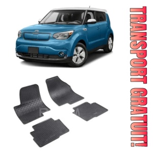 Kia Soul I, Hatchback, fabricat din 01.2009 - 02.2014, set covorase auto dedicate, din cauciuc 100% Premium