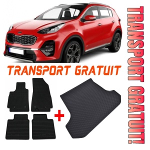 Kia Sportage Set Covorase + tavita portbagaj auto Kia Sportage III fabricatie 08.2010 - 01.2016, caroserie suv