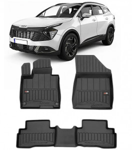 Kia Sportage V Din 2022 - Prezent, Suv , Set Covorase Auto Tip Tavita Premium 3D, din cauciuc accesorii pentru autoturismul tau - masina v164781