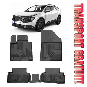 Kia Sportage V Hybrid Din 2022 - Prezent, Suv , Set Covorase Auto Tip Tavita Premium 3D, din cauciuc