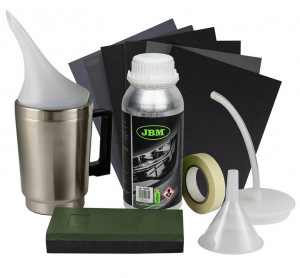 Kit Set Restaurare Faruri Cu Polimer Lichid Jbm -600 ml Substanta Polimer si Trusa Diplomat compatibila cu toate tipurile de far din gama Skoda accesorii pentru autoturismul tau - masina v105839