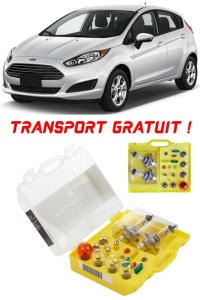 Kit trusa Set becuri H4 compatibila cu Ford Fiesta Mk6 din 2008 - 2017 , bec far, semnalizare , pozitie, iluminare numar, frana, plafoniera, stop frana