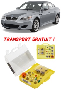 Kit trusa Set becuri H7 compatibila cu Bmw E60 din 2003 - 2010 , bec far, semnalizare , pozitie, iluminare numar, frana, plafoniera, stop frana