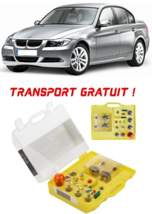 Kit trusa Set becuri H7 compatibila cu Bmw E90 din 2005 - 2013 , bec far, semnalizare , pozitie, iluminare numar, frana, plafoniera, stop frana