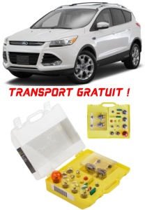 Kit trusa Set becuri H7 compatibila cu Ford Kuga II din 2012 - 2019 , bec far, semnalizare , pozitie, iluminare numar, frana, plafoniera, stop frana