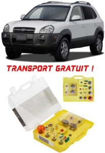 Kit trusa Set becuri H7 compatibila cu Hyundai Tucson din 2009 - 2015 , bec far, semnalizare , pozitie, iluminare numar, frana, plafoniera, stop frana