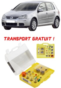 Kit trusa Set becuri H7 compatibila cu Volkswagen Golf V din 2003 - 2008 , bec far, semnalizare , pozitie, iluminare numar, frana, plafoniera, stop frana accesorii pentru autoturismul tau - masina v52060