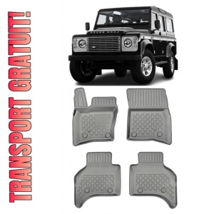 Land Rover Defender 110 Din 2020 - Prezent, Suv , Set Covorase Auto Tip Tavita Premium 3D, din cauciuc